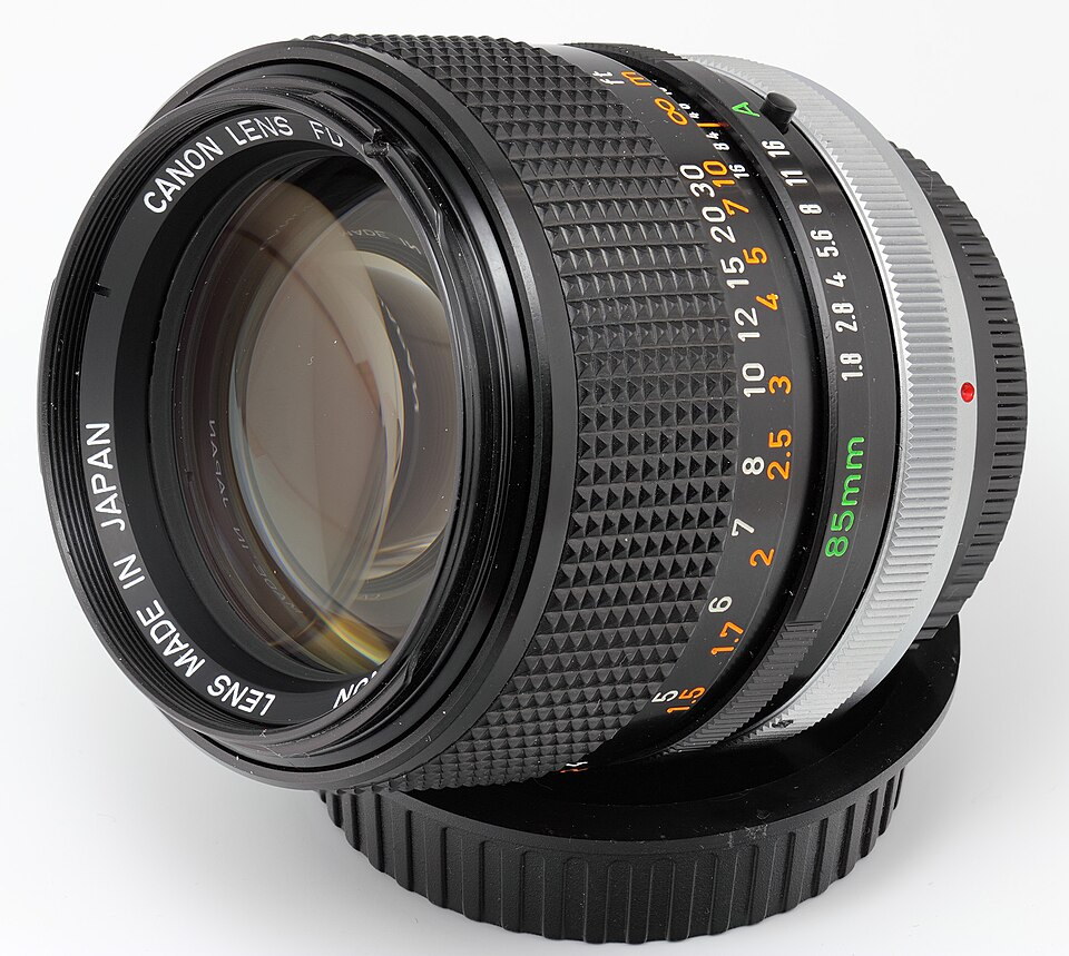 Canon FD 85mm f/1.8, representative image